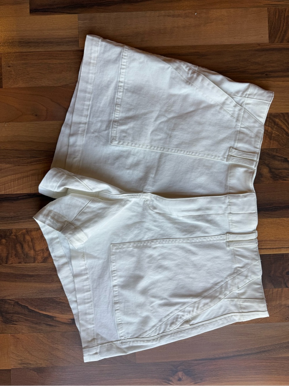 pistola White High-Waist Utility Shorts